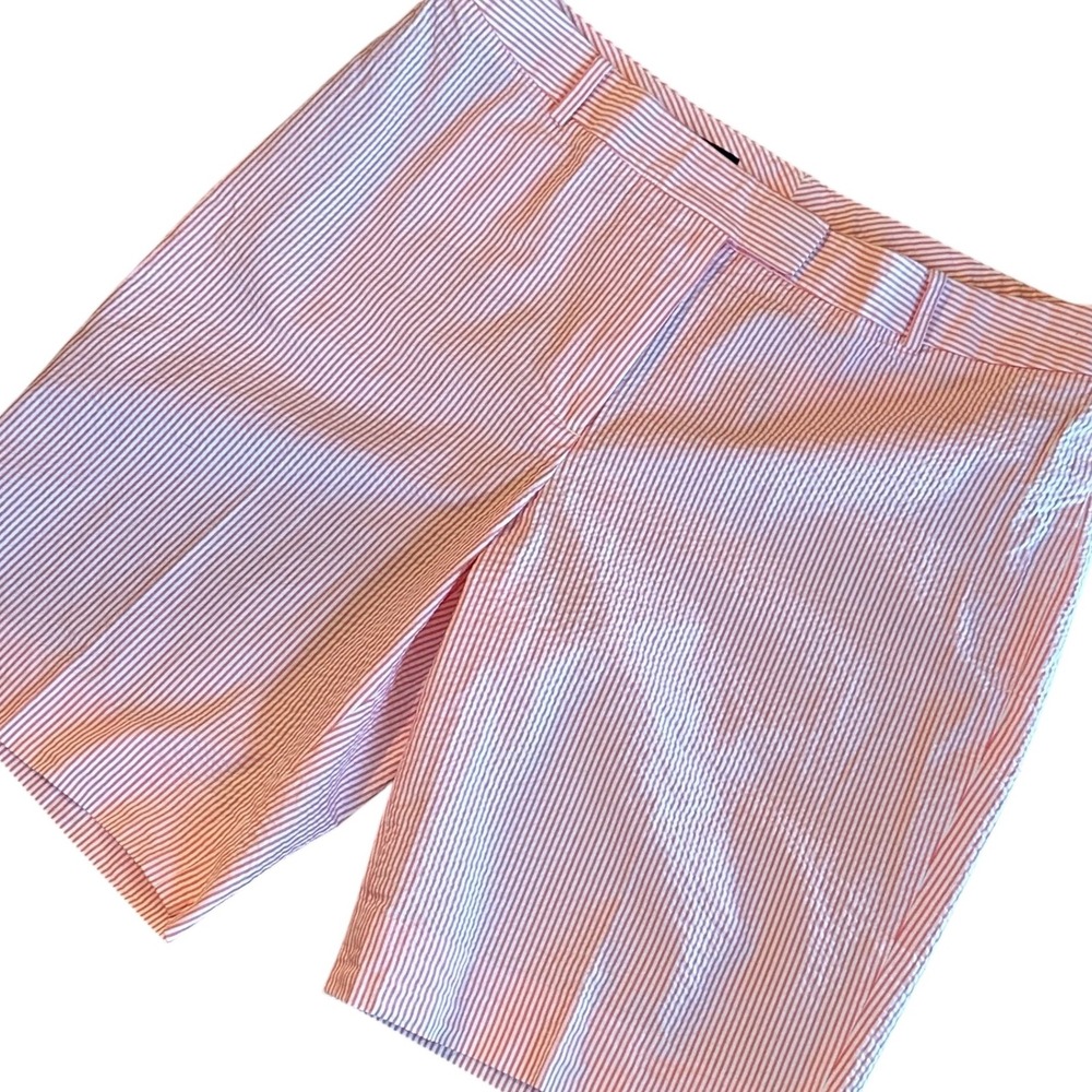 Brooks Brothers Pink and White Striped Women’s Bermuda Shorts